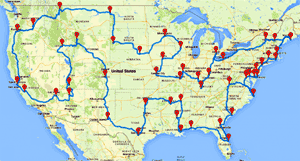 Planning the optimal road trip across the U.S.?